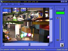 View the webcam in streaming